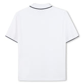 BOSS KIDS Logo Polo Shirt White